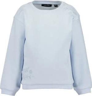 Blue Seven Sweatshirt Blue Seven Mädchen Sweatshirt Stickerei hellblau