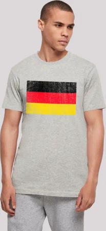 F4NT4STIC T-Shirt "Deutschland Flagge Germany distressed", Print