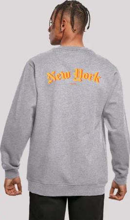 F4NT4STIC Kapuzenpullover "New York Orange CREW", Print