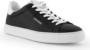 AIGNER Herren Sneaker schwarz Glattleder