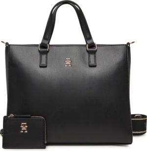 Tommy Hilfiger Handtasche Th Joy Satchel AW0AW16814 Schwarz