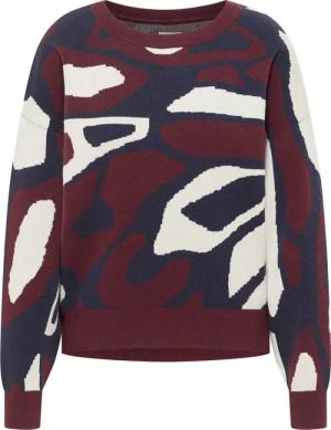 Mustang Damen Langarmpullover Strickpullover dunkelrot