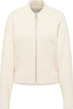 Mustang Damen Langarmcardigan Strickjacke offwhite