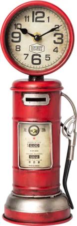 Spirit Motors Spardose Tanksäule Retro mit Uhr