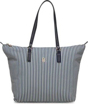 Tommy Hilfiger Handtasche Poppy Summer Tote AW0AW17203 Dunkelblau