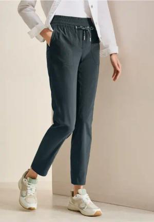 Cecil Damen Casual Fit Hose in Grün, Gr: XS