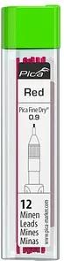 Pica Fine Dry 7031 Ersatzminen für Tieflochmarker-Bleistift rot 0,9 mm, 12 St.