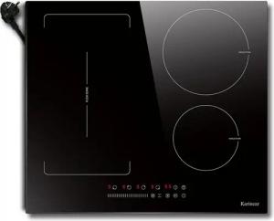 NOXTON Elektro-Kochfeld mit stecker, Einbau-Induktionskochfeld 60 cm, 3500W, 220-240V, Touch-Steuerung, Timer, Kindersicherung & Boost