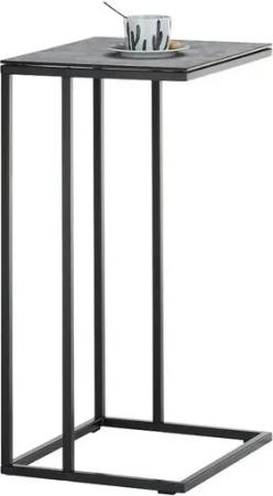 MCA furniture Couchtisch Couchtisch Beistelltisch Fargo, 40x35, grau (no-Set), Breite 40 cm,Tischplatte aus Glas