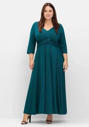 Sheego Cocktailkleid Große Größen aus Jersey, im Glitzer-Look