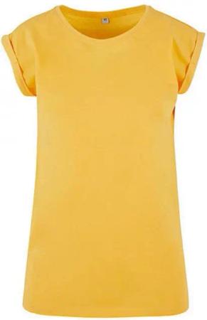 Build Your Brand Rundhalsshirt Ladies Extended Shoulder Damen T-Shirt