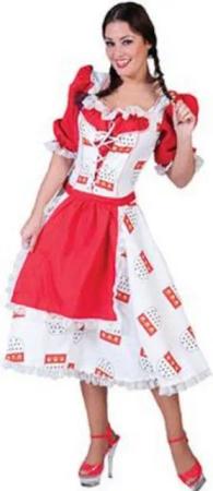 Funny Fashion Trachten-Kostüm Wiesn Dirndl Tracht Kleid Damen Oktoberfest Outfit Bayern Kostüm Köln