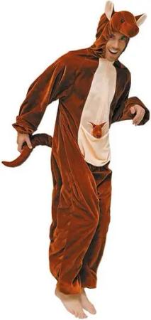 Wilbers Kostüm Kängurukostüm Unisex für Erwachsene Karneval Fasching Outback Outfit