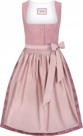 Dirndl Carlotta (altrosa, Gr. 44) von Stockerpoint Heimatgwand für Damen, 40% Leinen, 60% Baumwolle