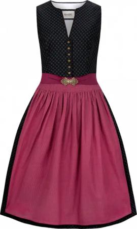 Dirndl Luana (schwarz, Gr. 38) von Stockerpoint Heimatgwand für Damen, 100% Baumwolle