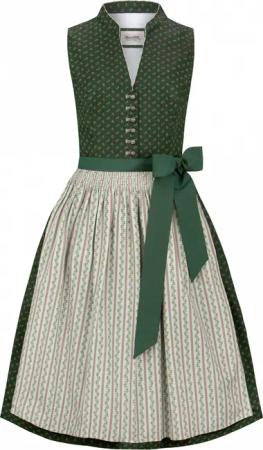 Dirndl Hannah (olive, Gr. 40) von Stockerpoint Heimatgwand für Damen, 100% Baumwolle