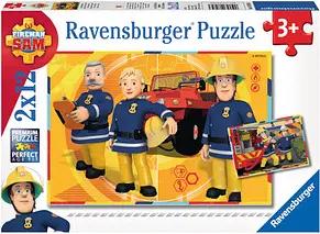 Ravensburger Feuerwehrmann Sam Im Einsatz Puzzle, 2 x 12 Teile