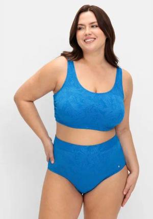 Sheego Bügel-Bikini-Top Große Größen, mit Blumen-Struktur und Softcups