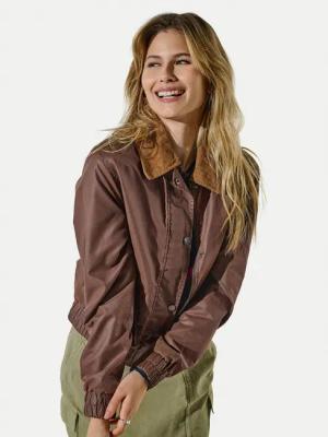 ONLY Jacke aus Kunstleder Mountain 15335923 Braun Regular Fit