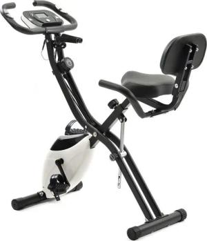 Auralum Heimtrainer 4-in-1 X-bike Fitness Fahrrad für Zuhause Kardio Training Indoor Bikes (mit 10 Widerstandsstufen), mit Expanderbändern & Handpulssensoren