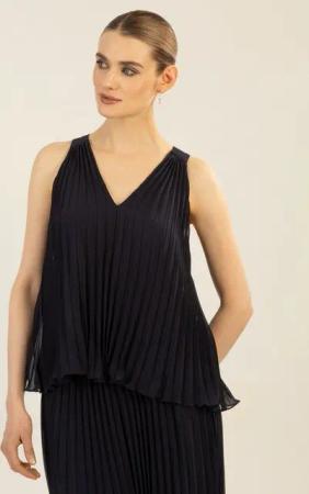 Apart Blusentop aus plissierten Chiffon