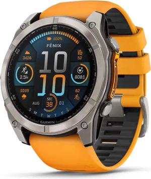 Garmin 010-02905-11 Herrenuhr fenix 8 AMOLED Saphirglas Silikonband 51mm 10ATM