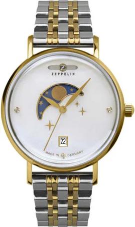 Zeppelin 7133M-5 Luna Mondphase Damenuhr 36mm 5ATM