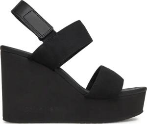 Calvin Klein Jeans Sandalen Wedge Sandal Webbing In YW0YW01790 Schwarz