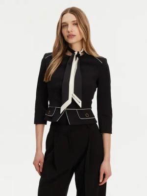 Elisabetta Franchi Sakko GI-T51-51E2-V560 Schwarz Regular Fit