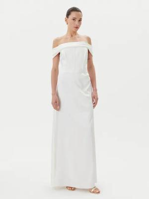 Rinascimento Abendkleid CFC0123802003 Weiß Regular Fit