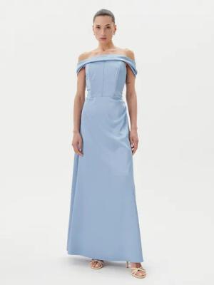 Rinascimento Abendkleid CFC0123802003 Himmelblau Regular Fit
