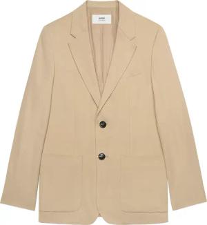AMI Paris - TWO BUTTONS JACKET - Größe F40 - beige