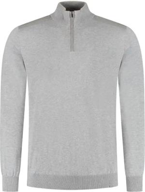 Paul & Shark - Silk Cotton Zipped Sweater - Größe XXL - grau