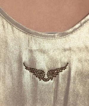 Zadig & Voltaire - Top Golden - Größe M - goldfarben