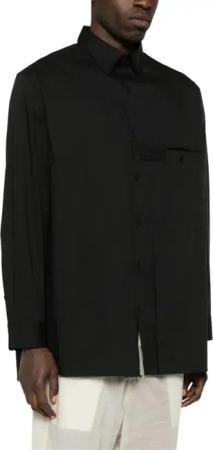 Y-3 - Pleat Shirt Black - Größe S - schwarz