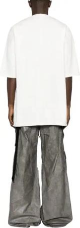 Rick Owens - T-shirt Jumbo Ss T Milk/black - Größe L - schwarz