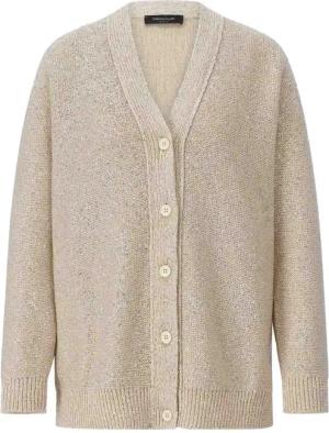 Fabiana Filippi - Oversized Strickjacke mit Pailletten - Größe 40 - goldfarben
