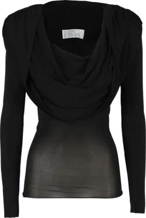 Giuseppe Di Morabito - Hooded Sweater With Overlapping Fabric Detail - Größe 40 - schwarz