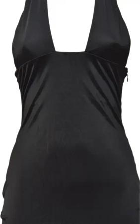 Dsquared2 - Black Viscose Jersey Dress With Neckline - Größe XS - schwarz