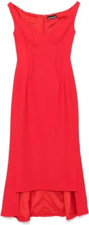 David Koma - Off Shoulder Midi Dress - Größe 8 - rot