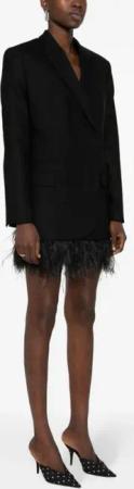 David Koma - Blazer With Asymmetric Closure - Größe 8 - schwarz