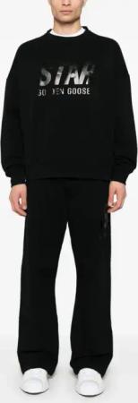 Golden Goose - Boxy Sweatshirt With Iconic Logo - Größe M - schwarz
