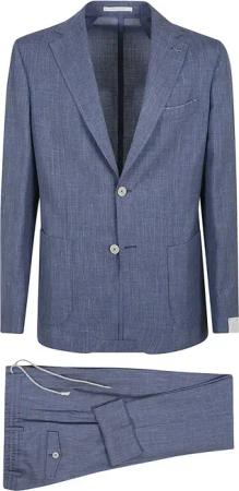 Eleventy - Cerulean Blue Two-Button Suit - Größe 52 - blau