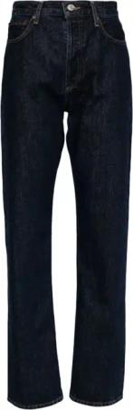 Agolde - Five-Pocket Straight-Leg Jeans In Dark Blue Organi - Größe 27 - schwarz