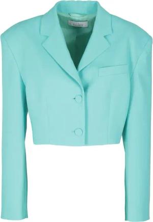 Giuseppe Di Morabito - Blue Zircon Single-Breasted Crop Jacket - Größe 40 - blau