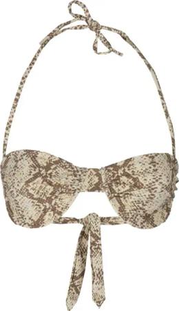 Melissa Odabash - Python Print Bikini Top - Größe 44 - beige