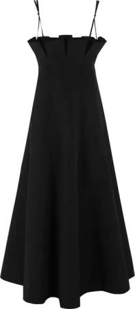 Philosophy Di Lorenzo Serafini - Dress With Ruffle Neckline And Flared Skirt - Größe 42 - schwarz