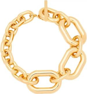 Paco Rabanne Armband - Interlocking Link Bracelet With Polished Gold Fini - Gr. ONE SIZE - in Gold - für Damen