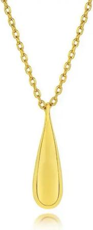 DANIEL CLIFFORD Kette mit Anhänger 'Tabea' Damen Halskette Silber 925 vergoldet 18k Gold mit Anhänger (inkl. Verpackung), größenverstellbare Goldkette 39cm - 45cm