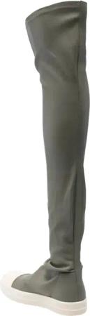 Rick Owens Stiefel - High Stocking Sneaks Celadon/milk/milk - Gr. 38 (EU) - in Grün - für Damen